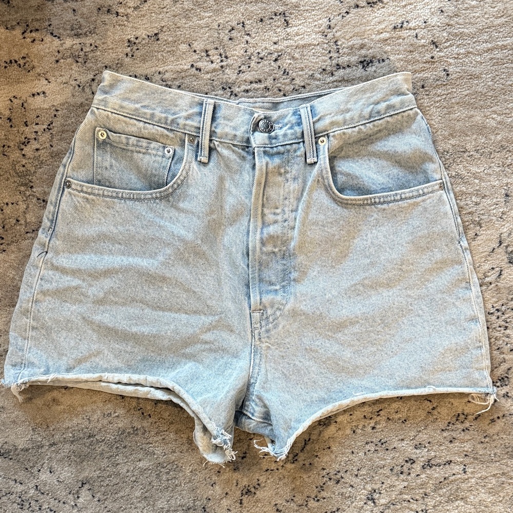 GRLFRND Light Wash Jean Shorts